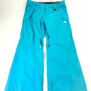 DC Women's Teal Zippered Ankle Pants size M Q294